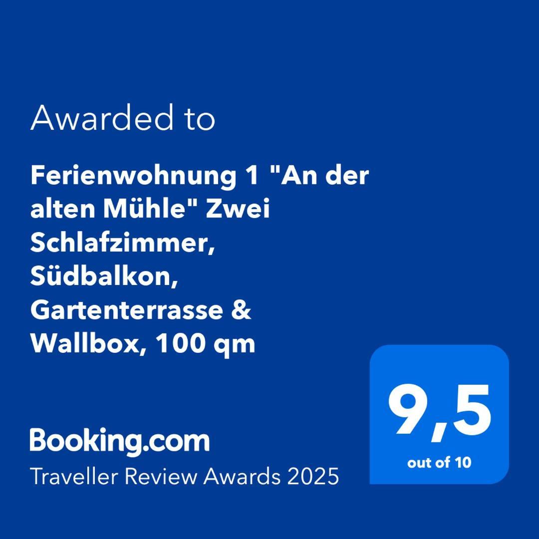 "An Der Alten Muehle 1" Fewo 120 Qm, Zwei Grosse Schlafzimmer, Suedbalkon, Gartenterrasse & Wallbox باد بينثيم المظهر الخارجي الصورة